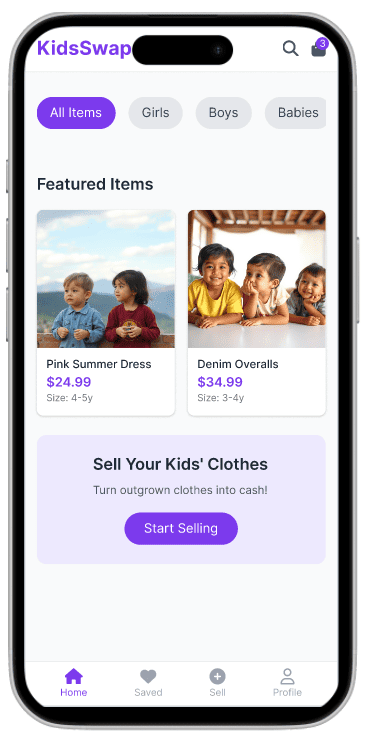 e-commerce mobile screens